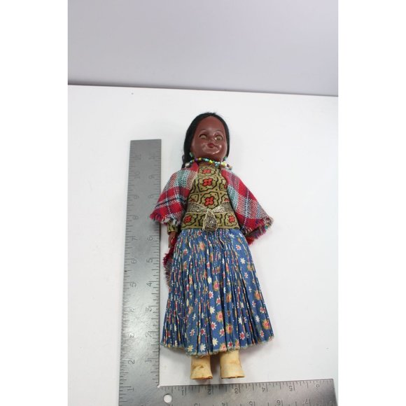 Native American Woman Doll Vintage Squaw 88450 Southwest - Picture 7 of 8
